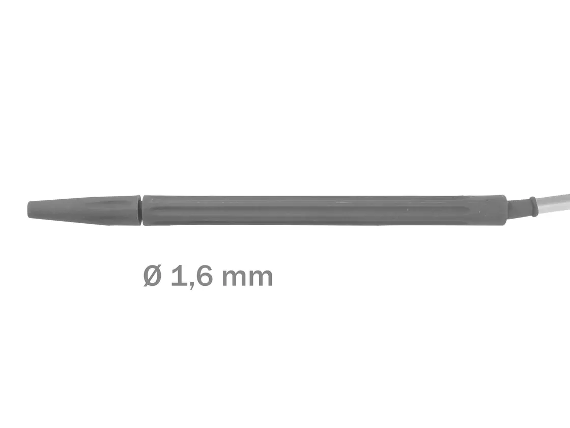 Monopolarer Handgriff mit Ø 1,6 mm Anschluss für präzise elektrochirurgische Anwendungen.